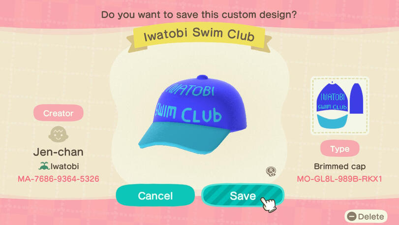 Iwatobi Swim Club Hat